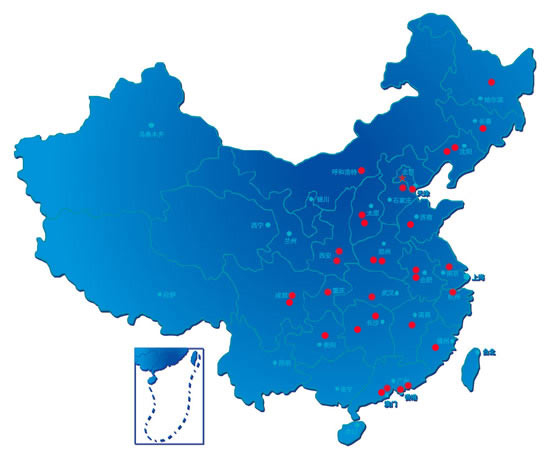 全国经销商地图